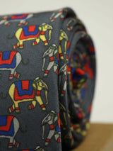 Grey Elephant Necktie - TOSSIDO