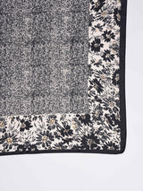 Grey Floral Printed Stole - TOSSIDO