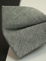 Grey Geometric Bowtie & Pocket Square Set - TOSSIDO