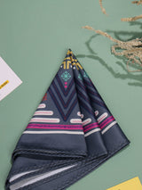 Grey Geometric Pocket Square - TOSSIDO