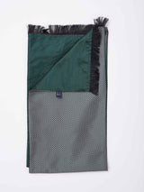 Grey Geometric Reversible Stole & Pocket Square Set - TOSSIDO