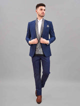 Grey Geometric Reversible Stole & Pocket Square Set - TOSSIDO