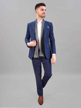 Grey Geometric Reversible Stole & Pocket Square Set - TOSSIDO