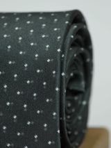 Grey Geometric Woven Necktie - TOSSIDO
