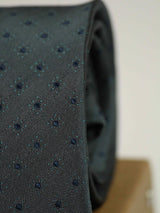 Grey Geometric Woven Necktie - TOSSIDO