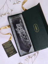 Grey Hand - Painted Woven Necktie - TOSSIDO