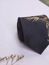 Grey Hand - Painted Woven Necktie - Cat - TOSSIDO