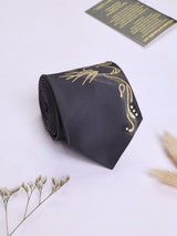 Grey Hand - Painted Woven Necktie - Cat - TOSSIDO