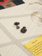 Grey Lotus Cufflinks - TOSSIDO