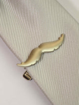 Grey Moustache Tie bar - TOSSIDO