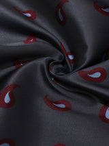 Grey Paisley Jacquard Pocket Square - TOSSIDO
