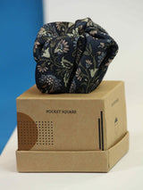 Grey Paisley Pocket Square - TOSSIDO