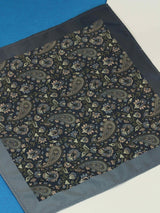 Grey Paisley Pocket Square - TOSSIDO