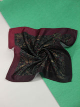 Grey Paisley Pocket Square - TOSSIDO