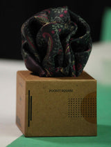 Grey Paisley Pocket Square - TOSSIDO