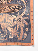 Grey & Peach Novelty Scarf & Scarf Bag Set - TOSSIDO