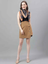 Grey & Peach Novelty Scarf & Scarf Bag Set - TOSSIDO