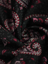 Grey & Pink Paisley Pocket Square - TOSSIDO