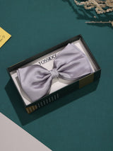 Grey Satin Poly Bow Tie - TOSSIDO