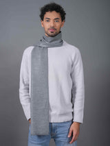 Grey Solid Muffler - TOSSIDO