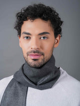 Grey Solid Muffler - TOSSIDO