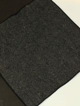 Grey Solid Wool Pocket Square - TOSSIDO