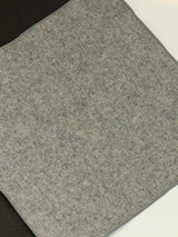 Grey Solid Wool Pocket Square - TOSSIDO