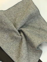 Grey Solid Wool Pocket Square - TOSSIDO
