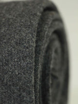 Grey Solid Wool Skinny Necktie - TOSSIDO