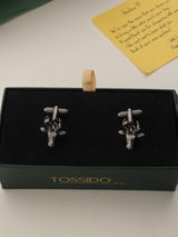 Grey Stag Cufflinks - TOSSIDO