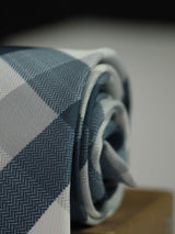 Grey & White Necktie - TOSSIDO