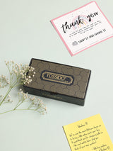 Gunmetal Textured Rectangular Cufflinks - TOSSIDO