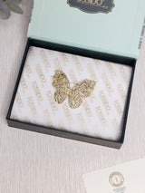 Hammered Gold Butterfly Brooch - TOSSIDO