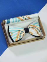 Harbour Bowtie & Pocket Square Set - TOSSIDO