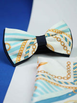 Harbour Bowtie & Pocket Square Set - TOSSIDO