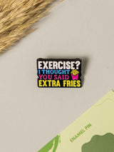 Healthy Typography Enamel Pin - TOSSIDO