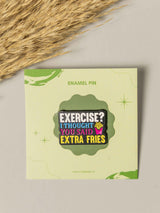Healthy Typography Enamel Pin - TOSSIDO