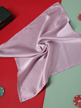Heather Purple Solid Silk Pocket Square - TOSSIDO