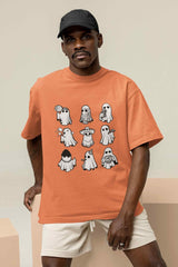 Hilarious Haunts: Ghostly Giggles Abound Oversized Tee - TOSSIDO