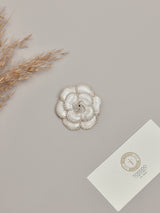 Ivory Camellia Brooch