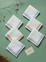 Ivory White Select Cotton Handkerchief Set - TOSSIDO