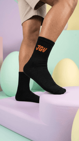 JGU Black Full Length Socks - TOSSIDO