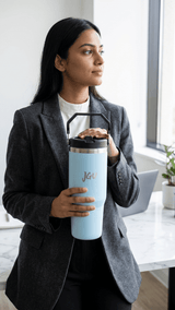 JGU Grip Lock Light Blue Insulated Tumbler - TOSSIDO