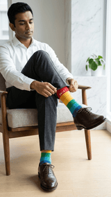 JGU Horizon Bold Stripe Socks - TOSSIDO