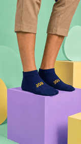 JGU Navy Blue Ankle Socks - TOSSIDO