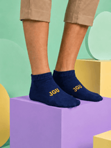 JGU Navy Blue Ankle Socks - TOSSIDO