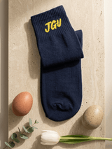 JGU Navy Blue Full Length Socks - TOSSIDO