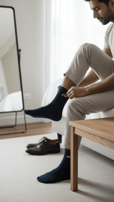 JGU Navy Blue Full Length Socks - TOSSIDO