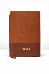 JGU Ribbed Executive Brown Diary - TOSSIDO