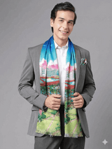 JGU Scenic Campus Stole & Pocket Square Set - TOSSIDO
